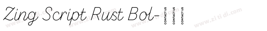 Zing Script Rust Bol字体转换 Zing Script Rust Bol字体转换